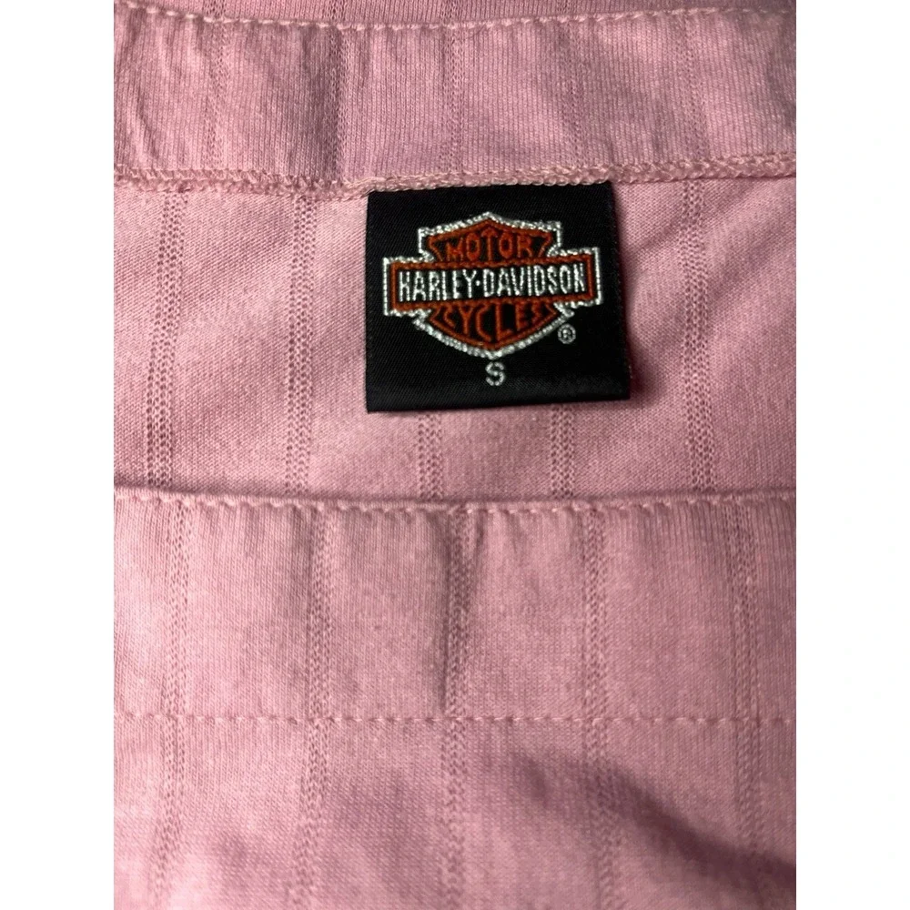 Harley Davidson Shirt Women's Pink Vintage Seattle Size Small - Picture 6 of 6